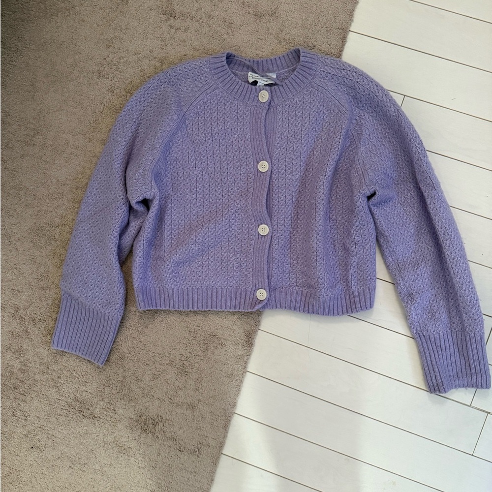 & Other Stories Lavender Cardigan Sweater